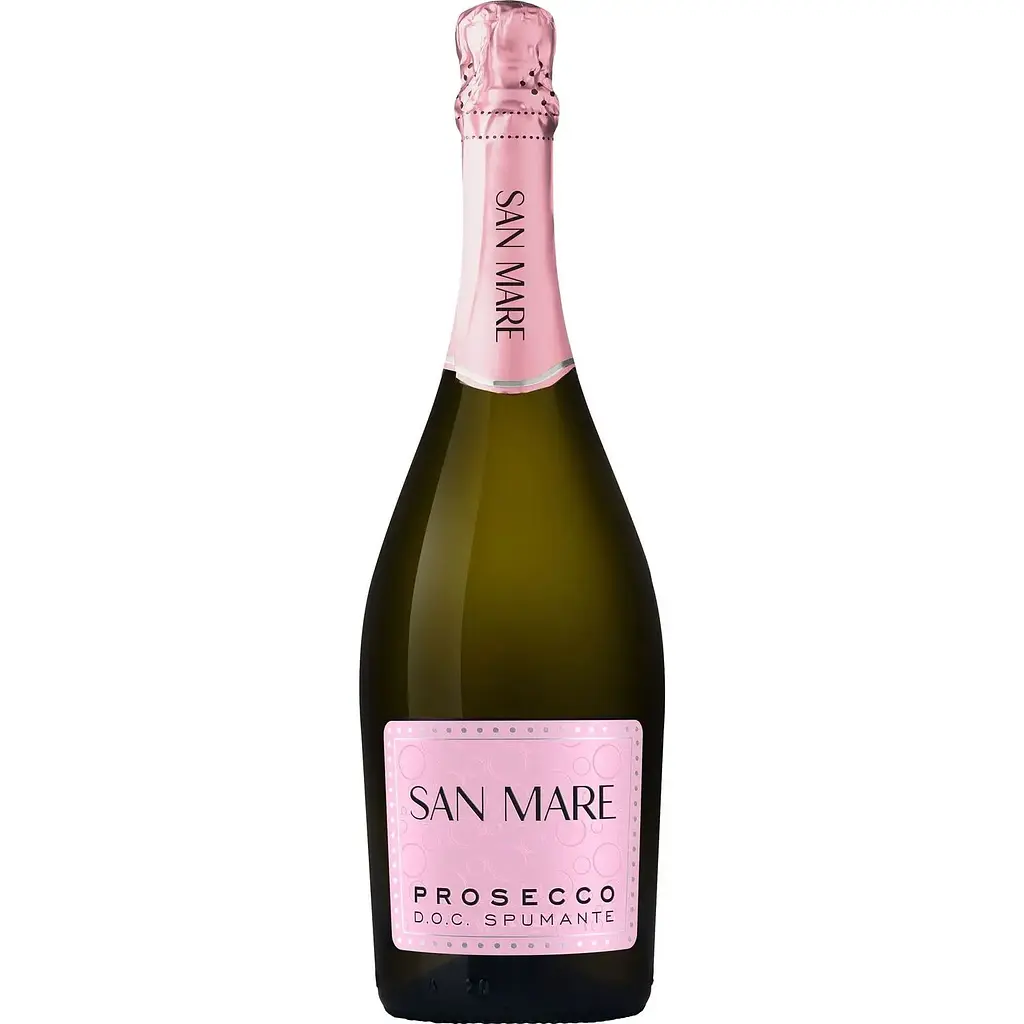 Упаковка игристого вина San Mare Prosecco DOC Spumante сухое белое 4.5 л (0.75 л x 6 шт.) - фото 2