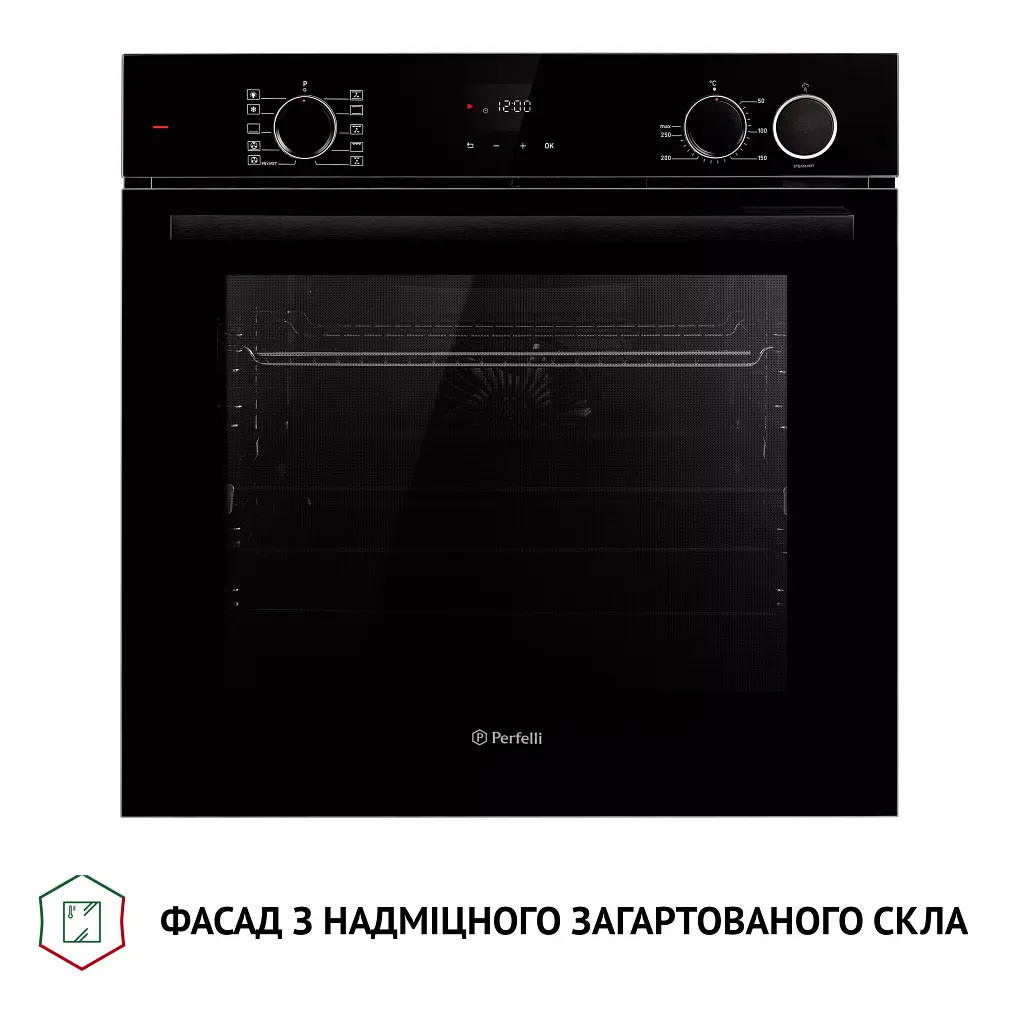 Духова шафа електрична Perfelli Diamond 6D10NS Nero - фото 6