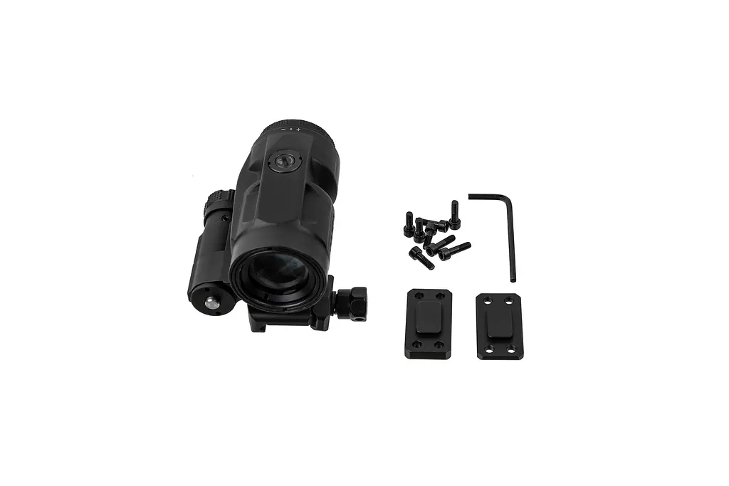 Збільшувач Sig Optics 3Х JULIET3-MICRO 3X22MM, PUSH-BUTTON MOUNT WITH SPACERS, BLACK - фото 5