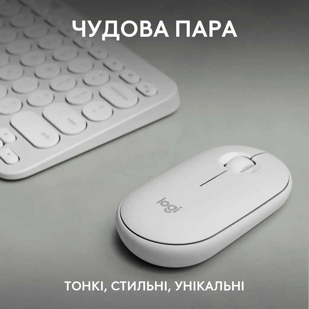 Комплект (клавіатура + миша) Logitech Pebble 2 Combo White (920-012240) UA [141509] - фото 7