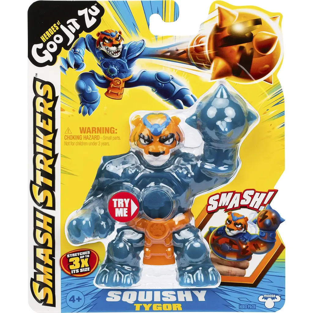 Фігурка що розтягується GooJitZu Heroes of Goo Jit Zu Stretch Strikers Squishy Tygor (123987) - фото 4