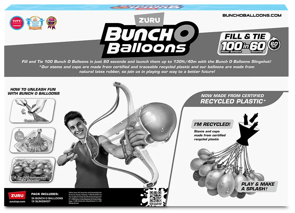 Ігровий набір Рогатка та 100 водних куль Bunch O Balloons det0018738 - фото 5