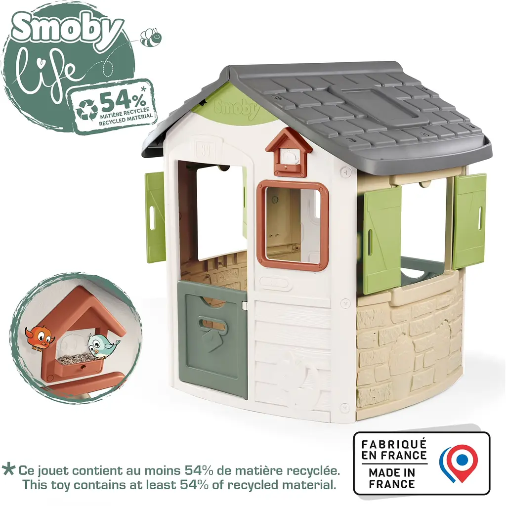 Будинок лісника Smoby Life Нео зі ставнями 123x115x132 см (7600810504) - фото 4