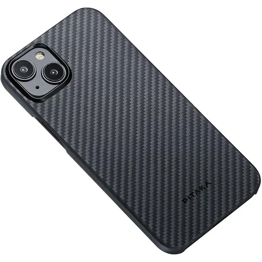Чехол-накладка Pitaka MagEZ Case 4 Twill 1500D Black/Grey для iPhone 15 (KI1501) - фото 3