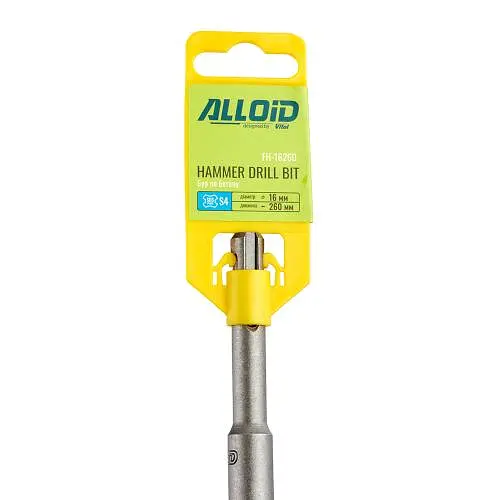 Бур по бетону Alloid SDS-plus S4 16x260 мм (FH-16260) - фото 2