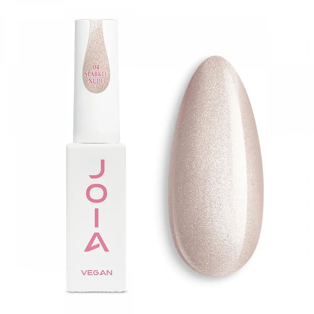 Камуфлююча база для нігтів Magic Cat Base 04 Sparkle nude JOIA vegan 8 мл