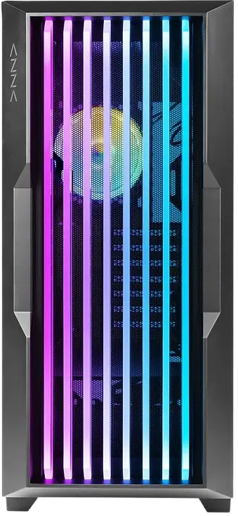 Корпус AZZA Guardian Glass ARGB Black (CSAZ-520BG) - фото 2