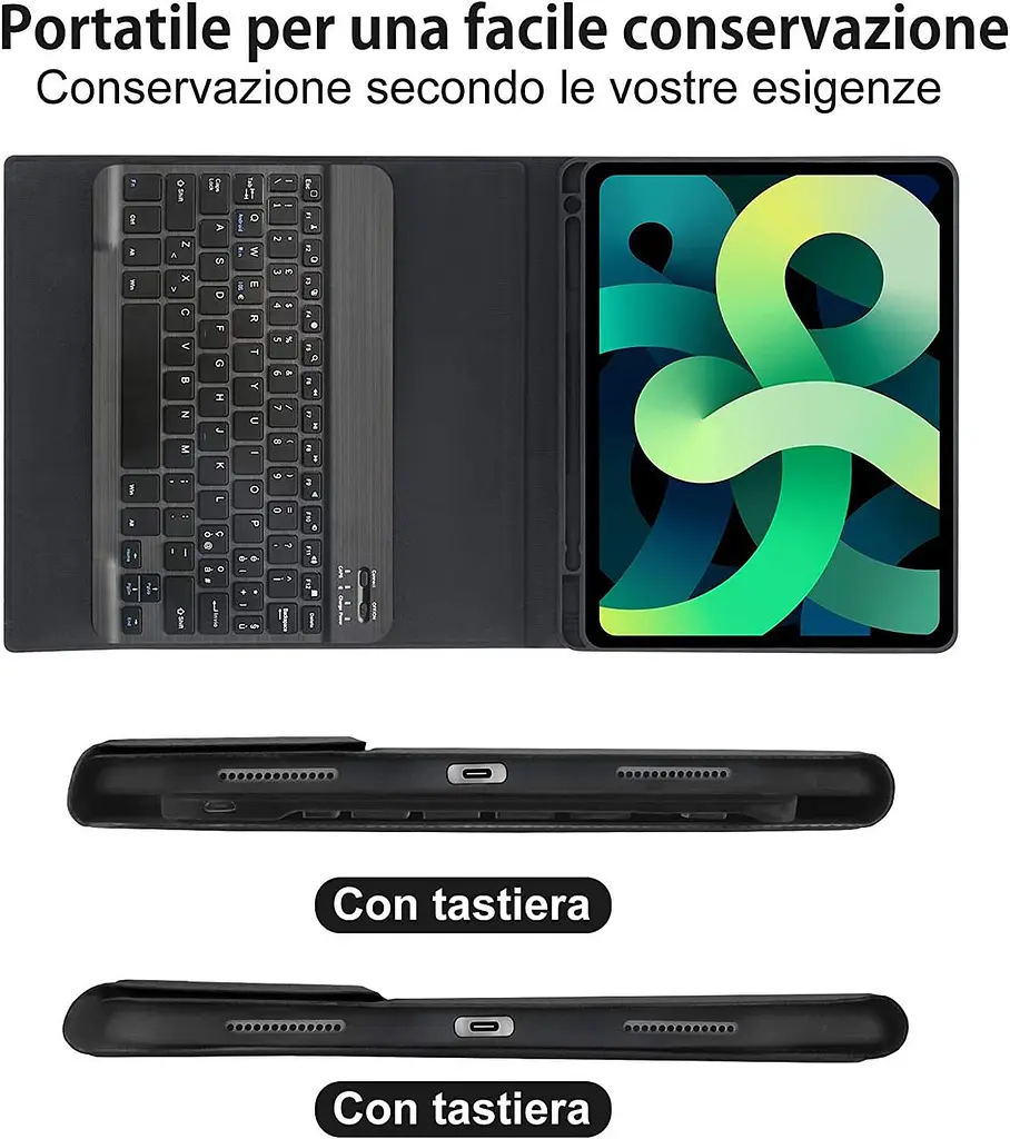 Чохол для клавіатури SENGBIRCH для iPad Air 5 2022/iPad Air 4 2020 10,9 дюйма/iPad Pro 11 - фото 3