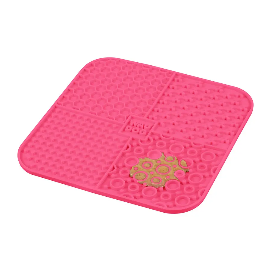Коврик для слизывания Waudog Silicone 190х190х10 мм розовый - фото 5