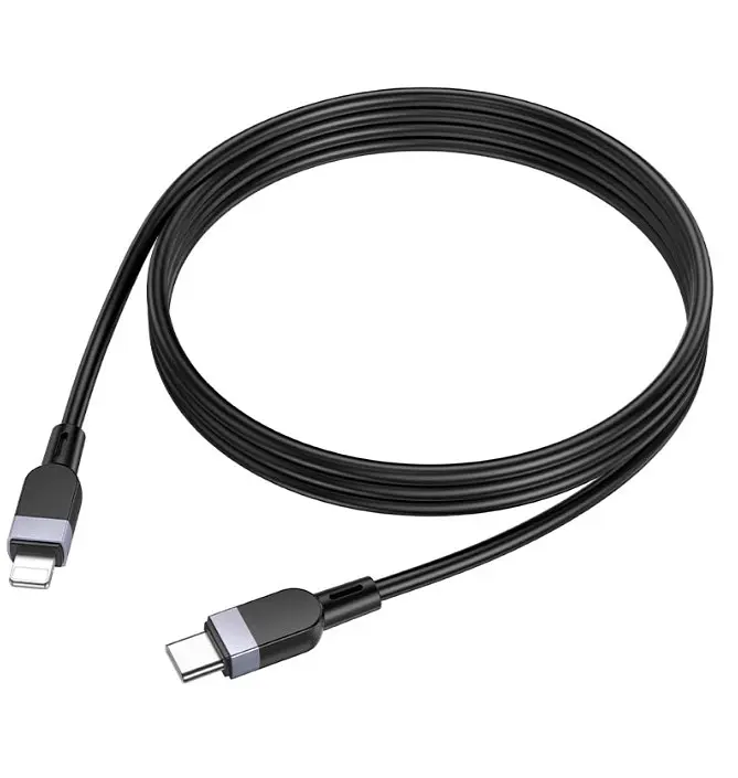 Кабель Hoco X109 Energy PD силиконовый зарядный кабель для передачи данных iPL-2 м Черный - фото 3