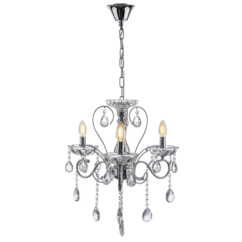 Люстра свеча Brille подвесная хрустальная E14 40W (BCL-669S/3) - фото 6