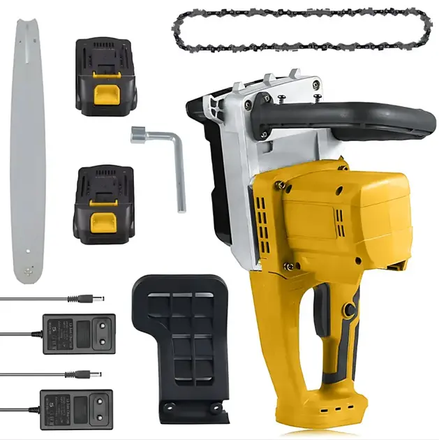 Акумуляторна ланцюгова пилка Electric SAW 16 дюймів + 2 акумулятори потужна електропилка ND-16 - фото 2