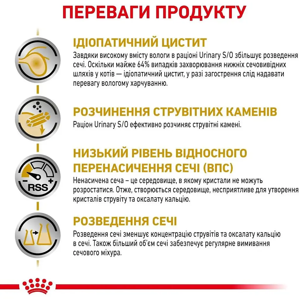 Влажный корм Royal Canin Urinary S/O Feline для кошек при заболевании нижних мочевыводящих путей 85 г - фото 3