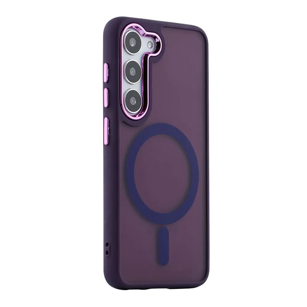 Чохол TPU Space Magnetic Color with Magsafe Samsung Galaxy S23+ 5G Dark Purple (35376_3345913) - фото 3