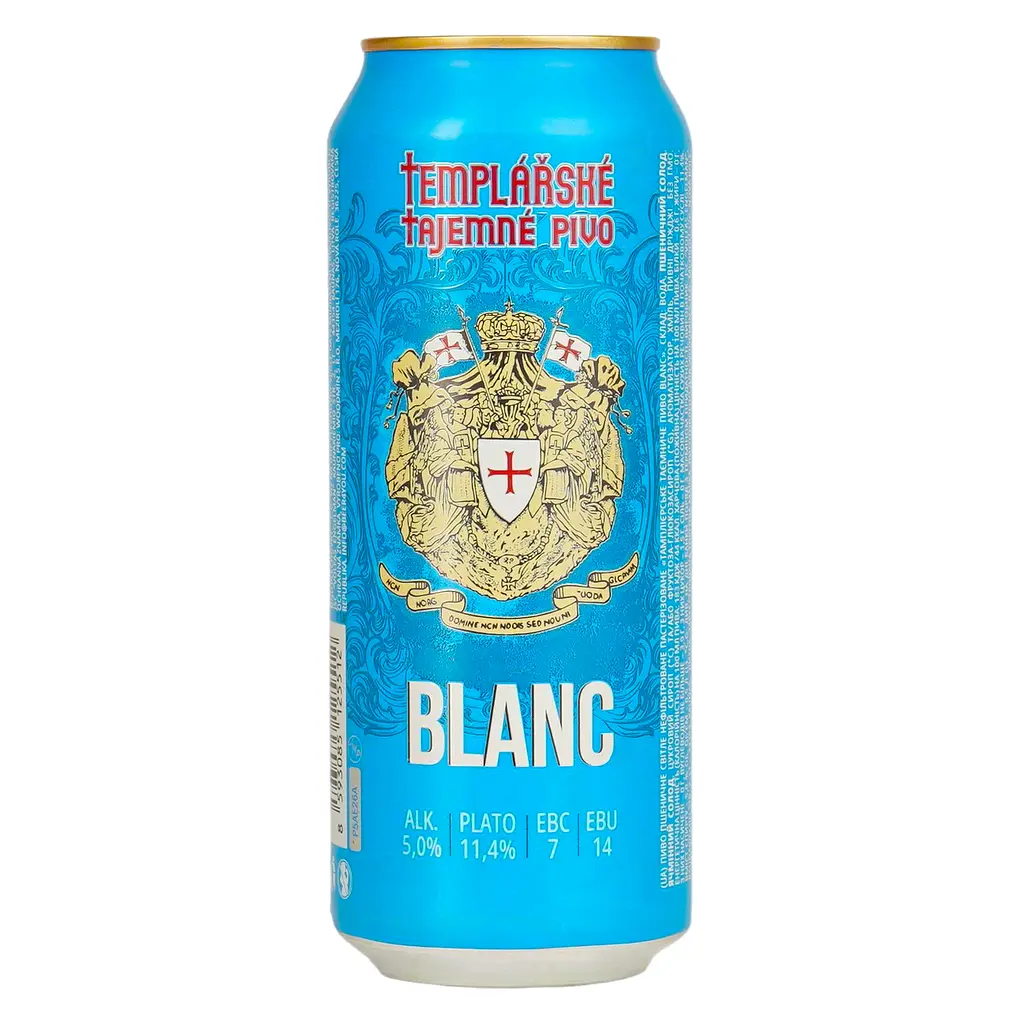 Уцінка. Пиво Templarske Blanc світле нефільтроване 5% 0.5 л - фото 4
