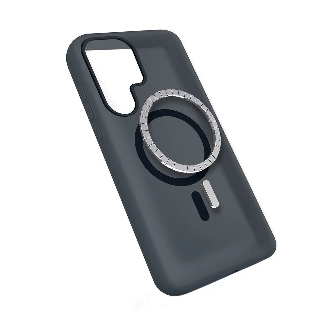 Чохол MAKE Samsung S26 Ultra Silicone Aura Magnet Black - фото 4