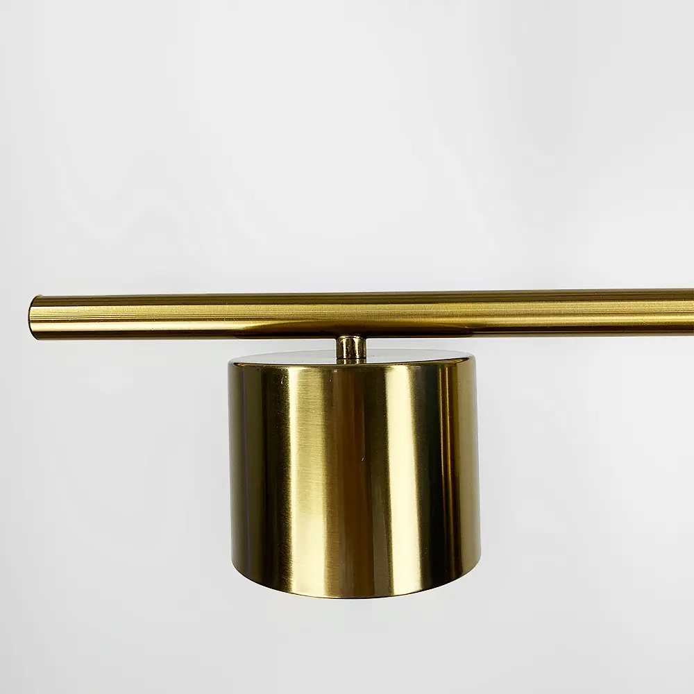 Удлиненная латунная люстра CLYDE с 4 спотами Line.F MJ 118/4 AB - фото 3