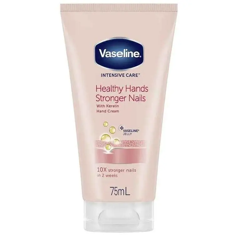 Крем для рук і нігтів VASELINE 75мл INTENSIVE CARE з Кератином