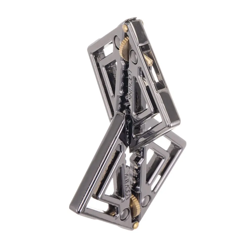 Затискачі для сосків з важкою підвіскою LOCKINK Adjustable Nipple Clamps with Heavy Pendant, під срібло - фото 5