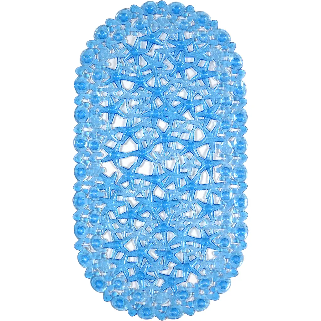 Килимок для ванної Eco Fabric Морська зірка 68х37 см прозоро-синій (6837-006) - фото 2
