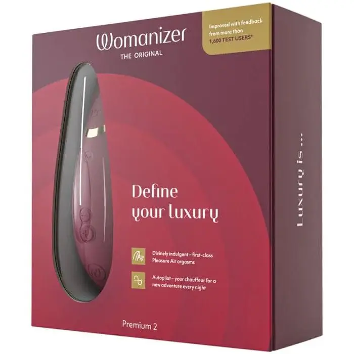 Вакуумний стимулятор Womanizer Premium 2 - Bordeaux - фото 8