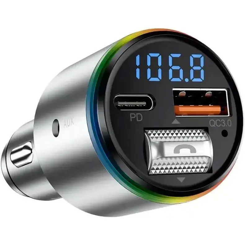 FM-трансмітер Proove FM Launcher Power Drive 30W USB-C+USB-A+AUX Silver (FMPD30110006) [138406] - фото 3