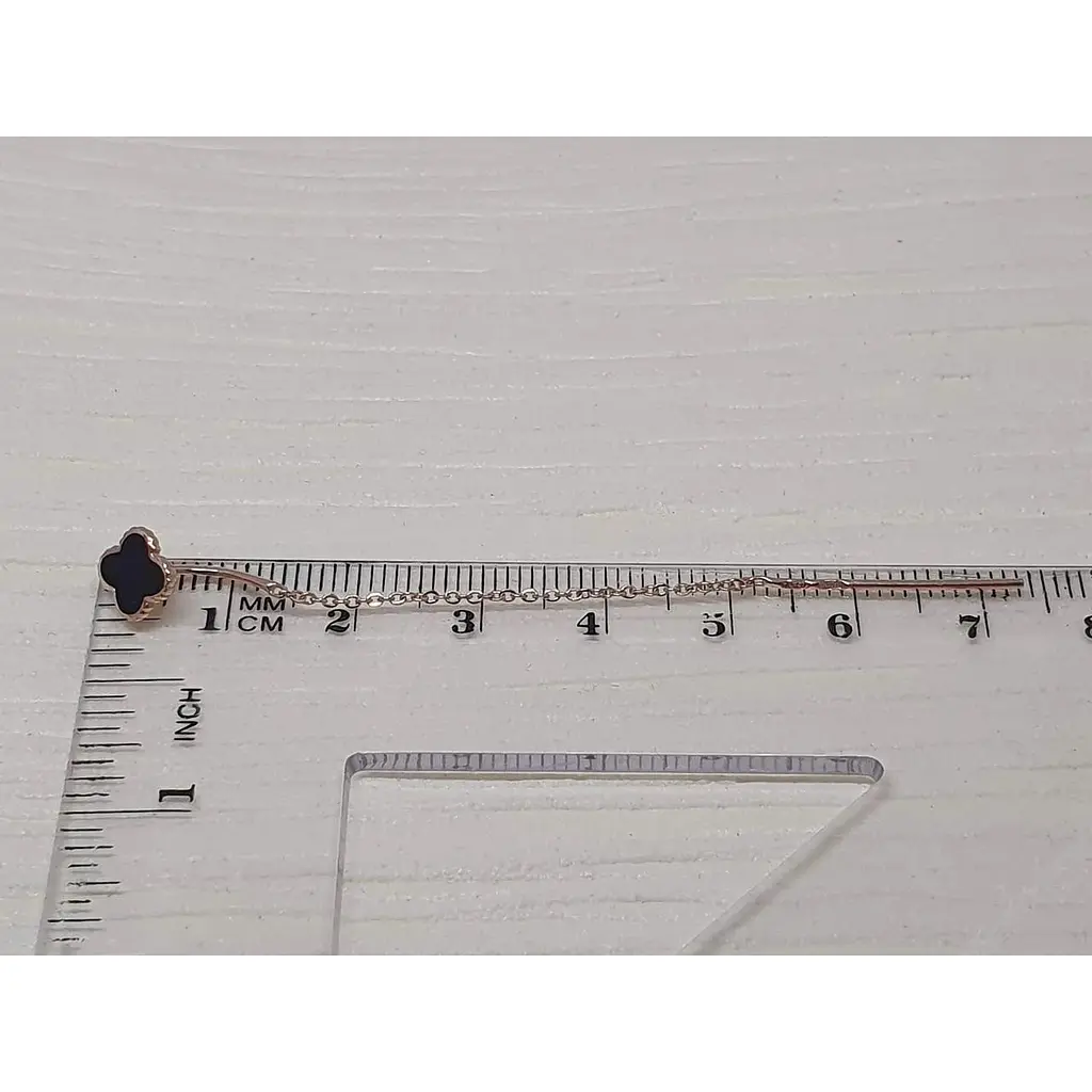 Золоті сережки-протягання Tango Конюшина з емаллю. 400292Е - фото 4