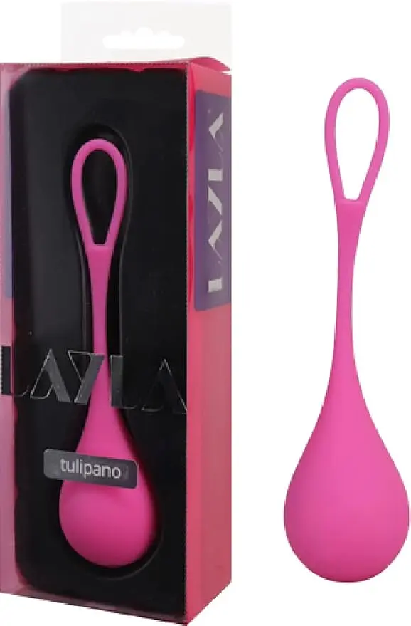Вагінальні кульки Layla Tulipano Kegel Balls, 3.7 см, рожевий - фото 2