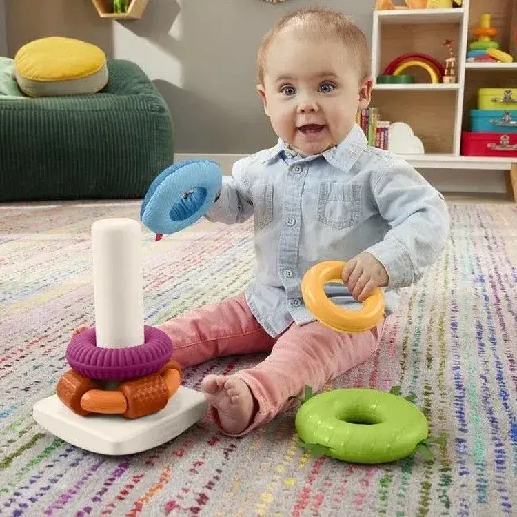Пірамідка Fisher-Price Розвиток сенсорики (HXK47) - фото 6