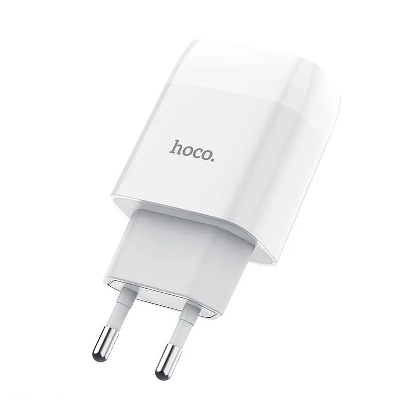 Зарядний пристрій Hoco C72A Glorious (1USB, 2.1А) White + кабель Type-C (6931474713018) - фото 7