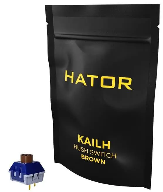 Набір механічних перемикачів HATOR Hotswap Switch Kailh Hush Brown 10 шт. (HTS-106) - фото 2