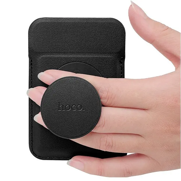 Магнітний тримач-кишеня для карт Hoco GT6 Joy multifunctional magnetic card holder - фото 5