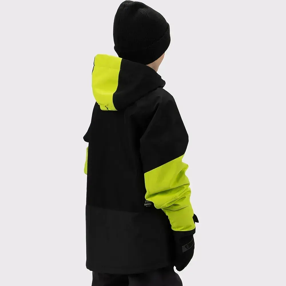 Куртка детская Rehall Crocks Junior 2026 140 Черный-Зеленый - фото 2