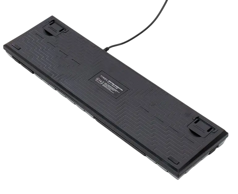 Клавіатура Vinga KBGM-090 LED Red Switch Grey/Black (KBGM-090R Grey/Black) - фото 3