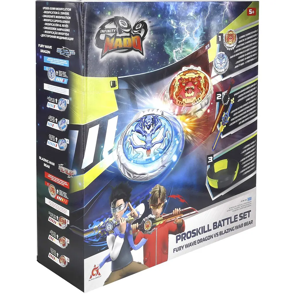 Набір Auldey Infinity Nado VI Proskill Battle Set Fury Wave Dragon vs Blazing War Bear (EU654281) - фото 11