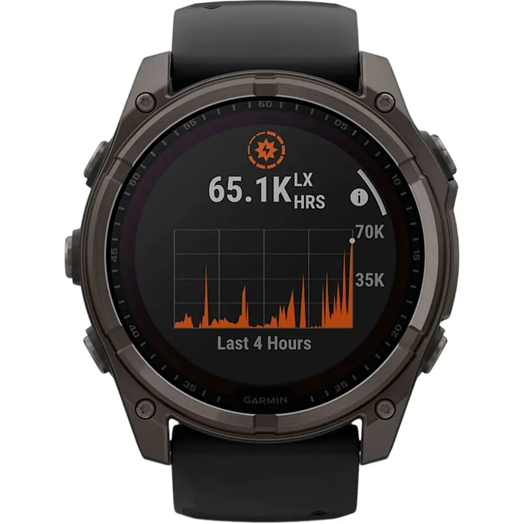 Смарт-годинник Garmin Fenix 8 Solar Sapphire 51mm Carbon Gray DLC Titanium with Black/Pebble Gray Silicone Band (010-02907-10/11/70) [115055] - фото 2
