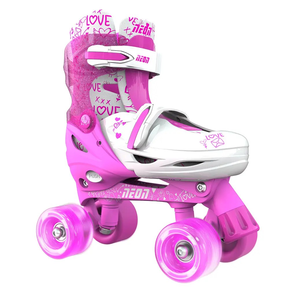 Ролики Neon Combo Skates Розмір 34-37 Рожевий - фото 3