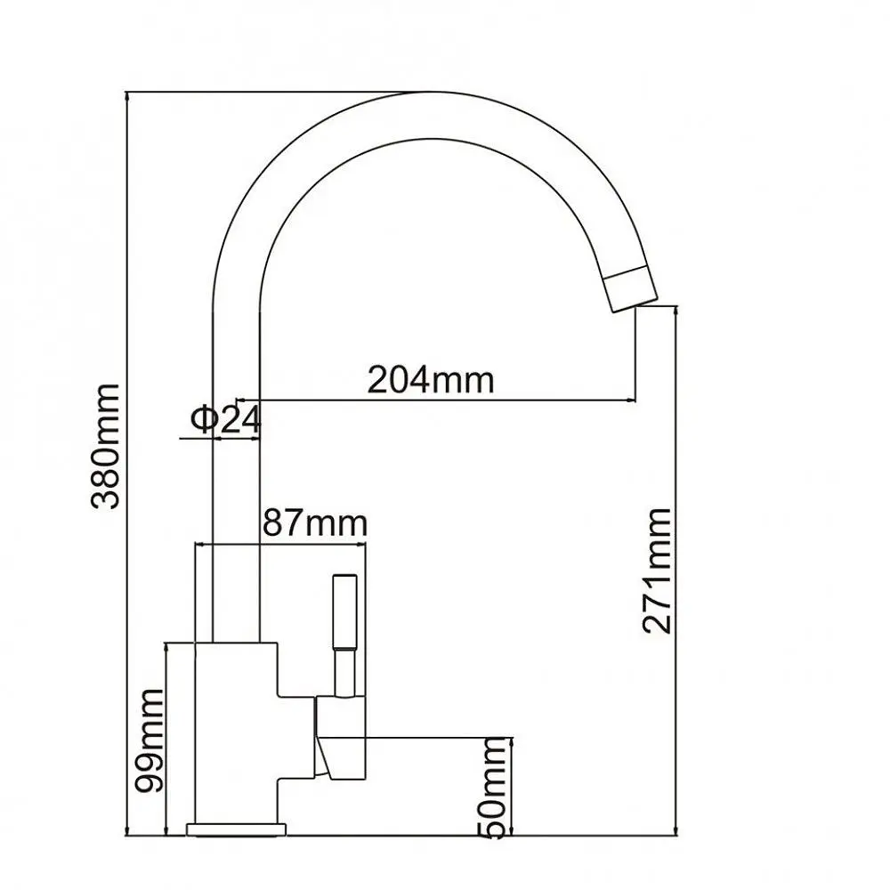 Змішувач кухонний Adamant SА-01 Light Gray - фото 7