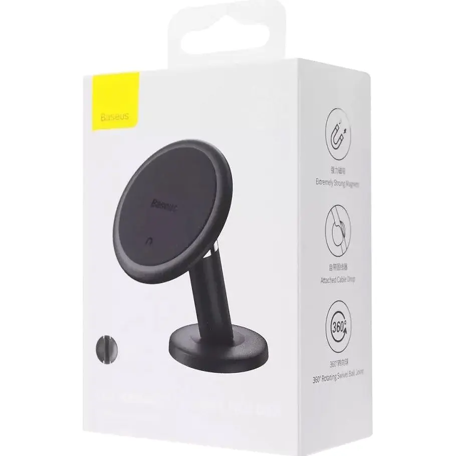 Автотримач Baseus C01 Stick-on Magnetic Black (C40140803113-00) [168648] - фото 6