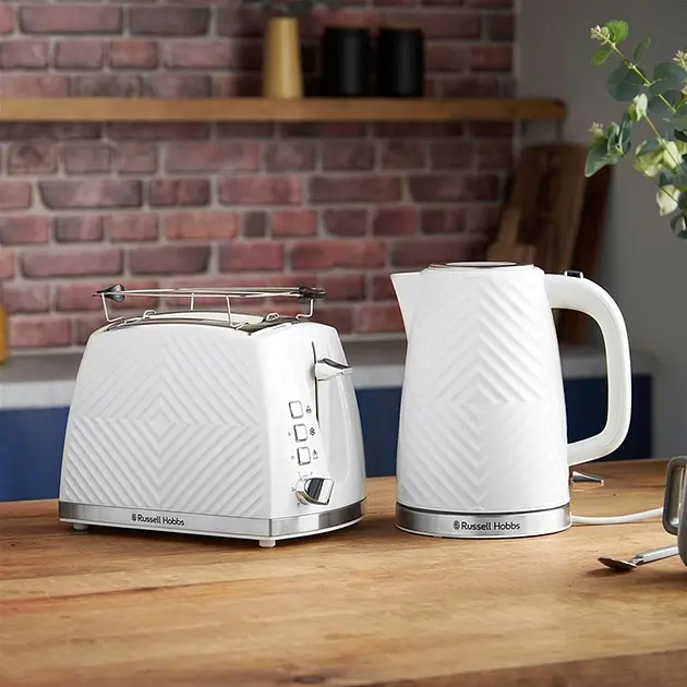 Електрочайник Russell Hobbs 26381-70 Groove білий (6893229) - фото 9