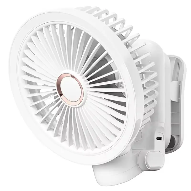 Портативний вентилятор GF12 із затискачем+LED 5400mAh White Epik teh0029479 - фото 2