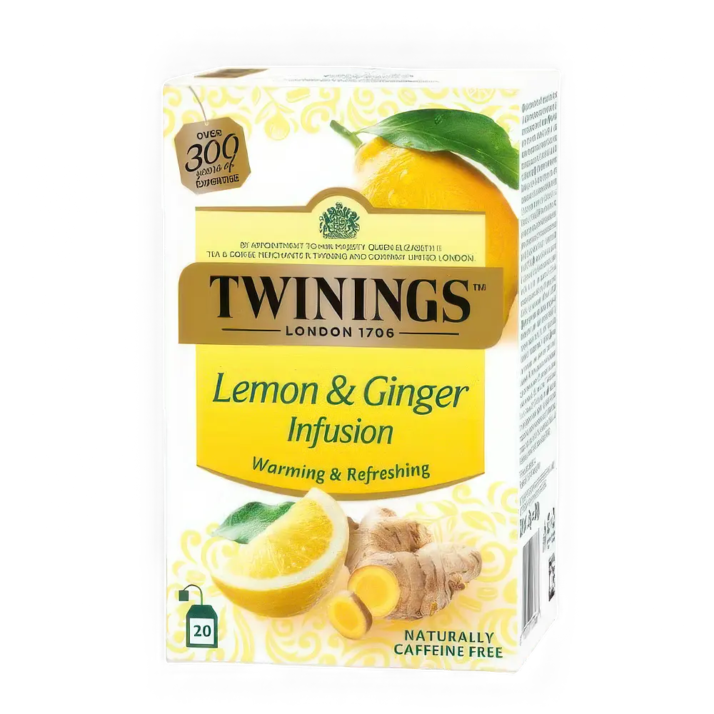 Уцінка. Чай Twinings фруктовий  лимон та імбір  в пакетиках 30 г (20 шт. х 1.5 г)  - фото 2
