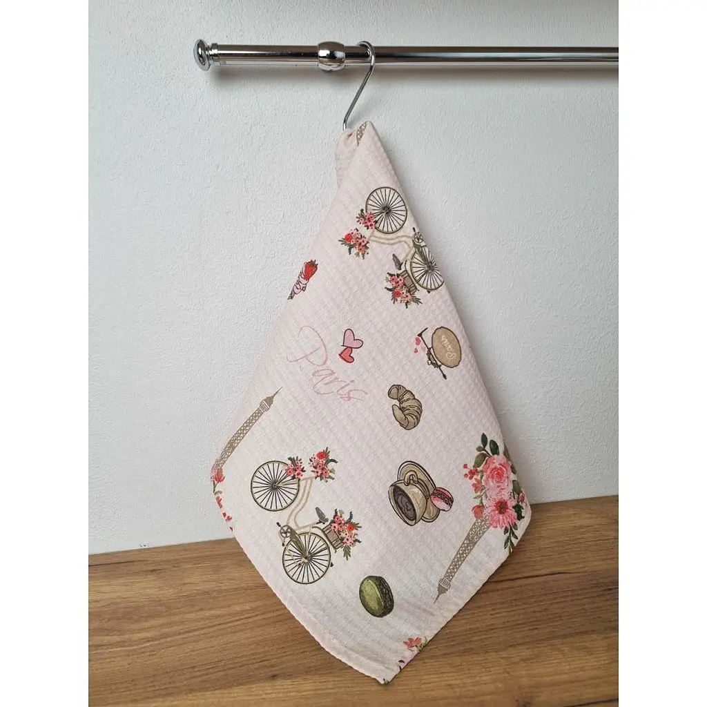 Полотенце вафельное Прованс Paris 46х60 см (40486) - фото 3