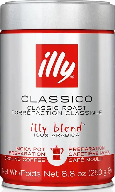 Кава мелена Illy Classico Moka Pot 250 г (8003753915050)