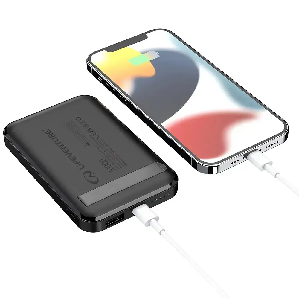 Повербанк Lifeventure Ultra-slim Powerbank 10000 mah Чорний - фото 4