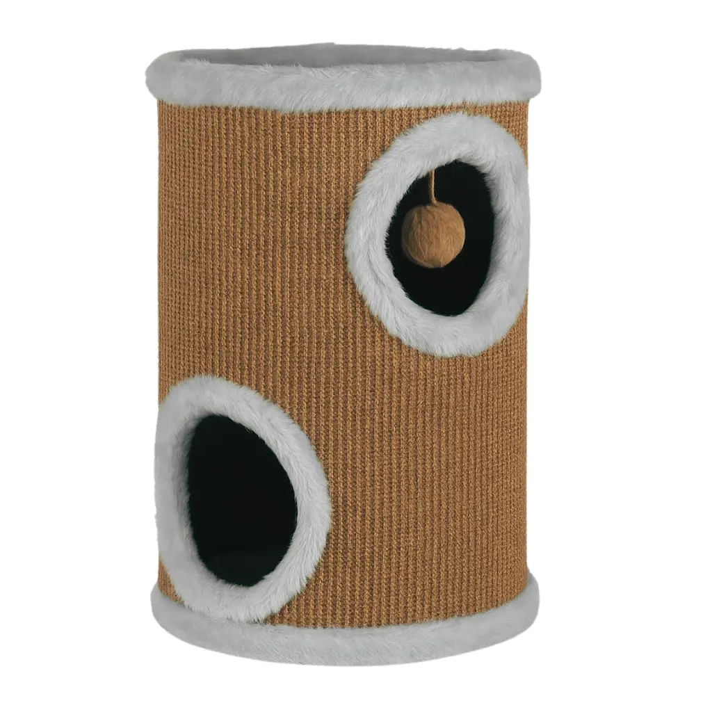 Кігтеточка для котів PolyPet будиночок-башта сіра 35x50 см КРД/01050-04