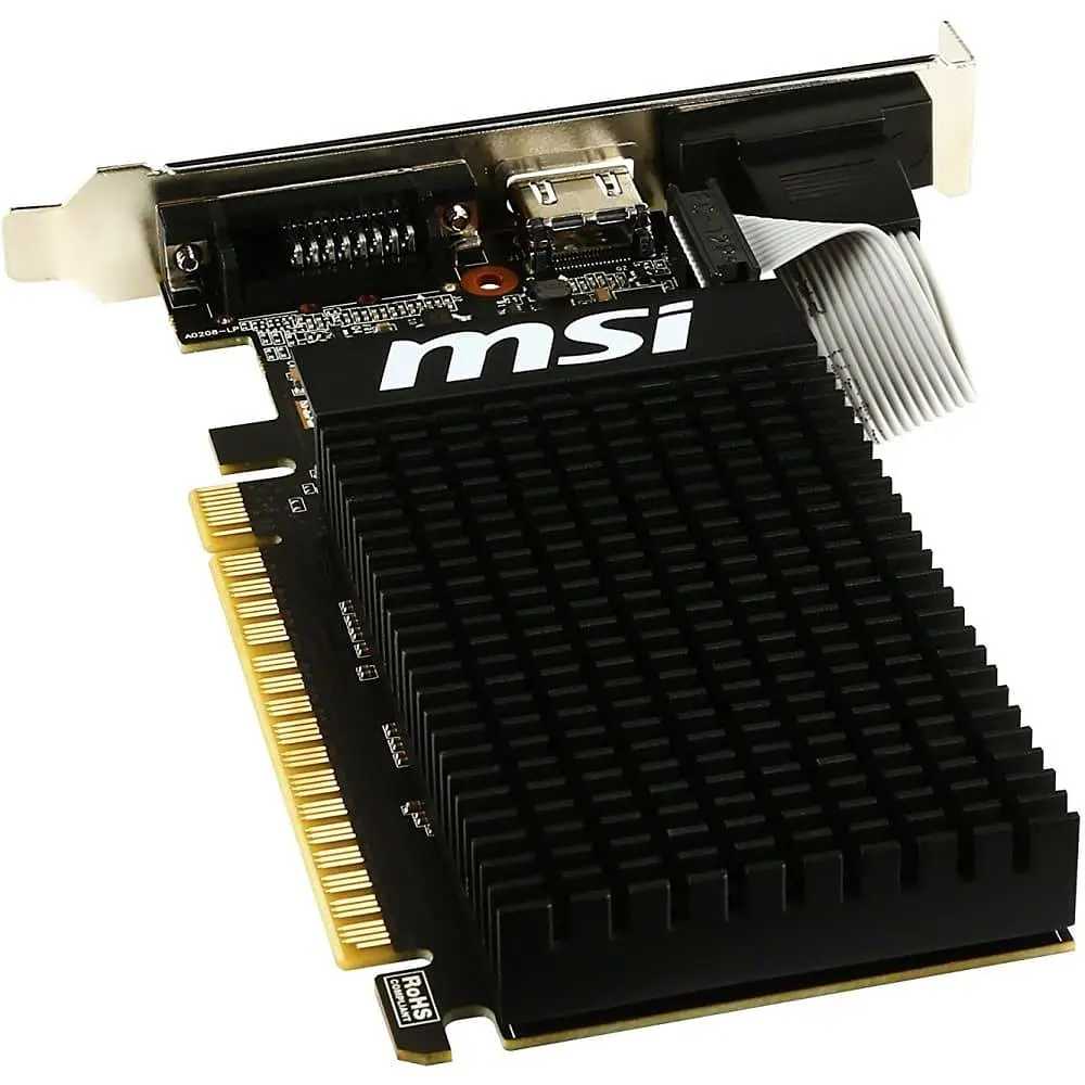 Видеокарта MSI GT 710 2Gb (GT 710 2GD3H LP) (GDDR3, 64 bit, PCI-E 2.0 x16) - фото 4