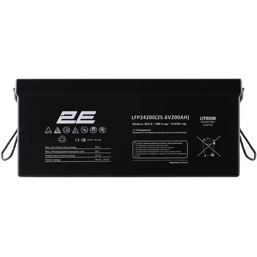 Акумулятор 2E LFP24200 LCD 8S LiFePo4 24V 200Ah LFP24200 LCD 8S (2E-LFP24200-ABC) - фото 2