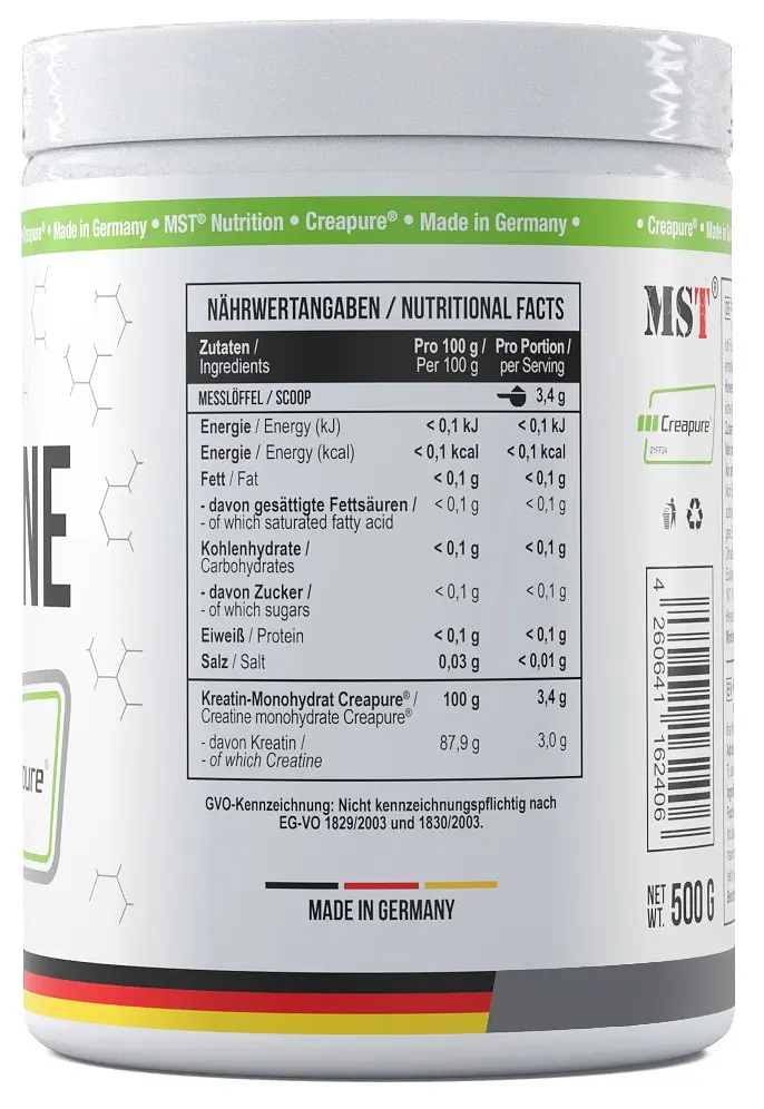 Мікронізований Креатин MST Nutrition Моногідрат Creapure® Creatine Pro - 500 г - фото 2