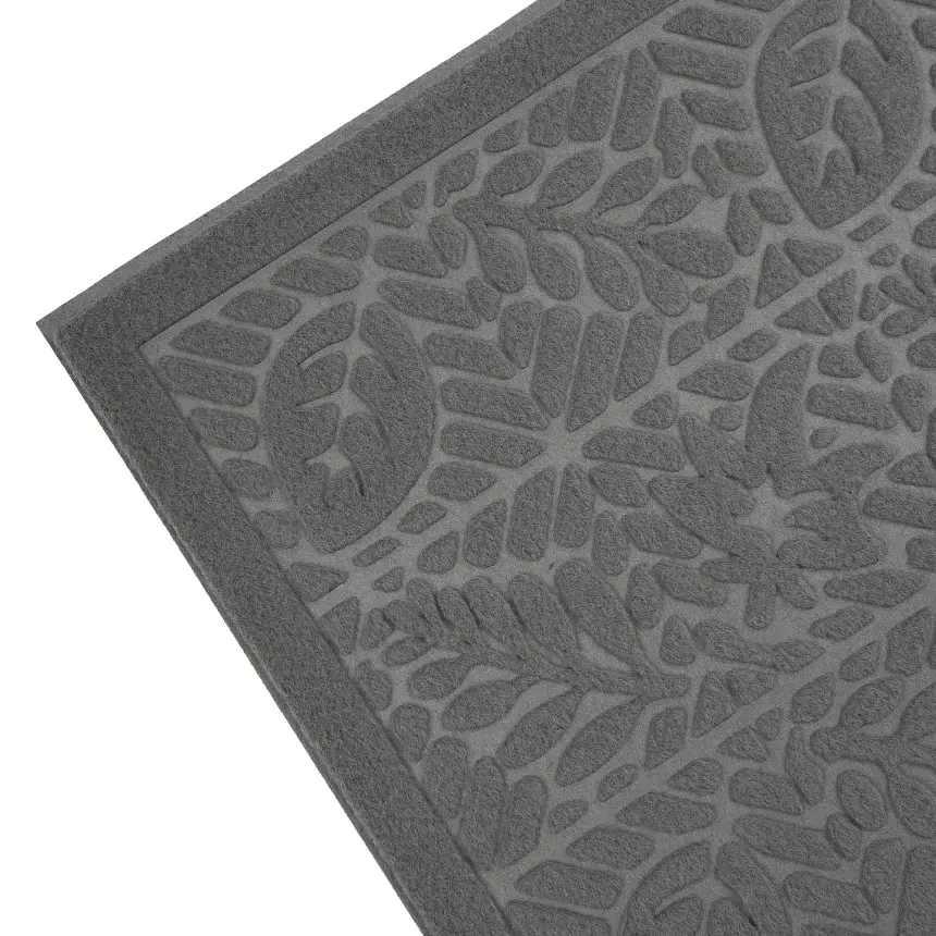 Килимок придверний Eco Fabric Листя без кромки сірий 40 х 60 см (4060-007) - фото 5
